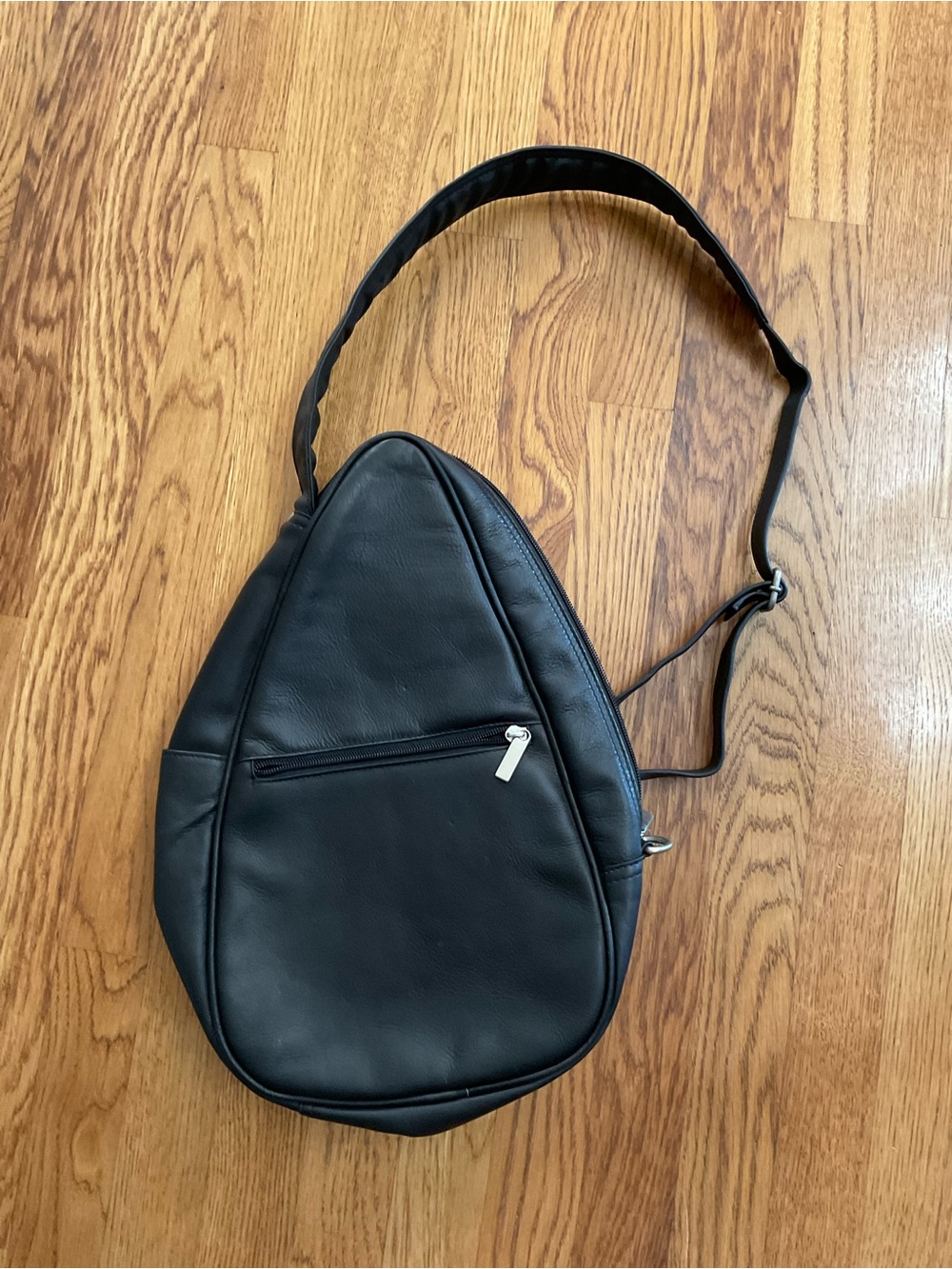 Beautiful Black Leather Sling Backpack - Unbranded. Size OS
